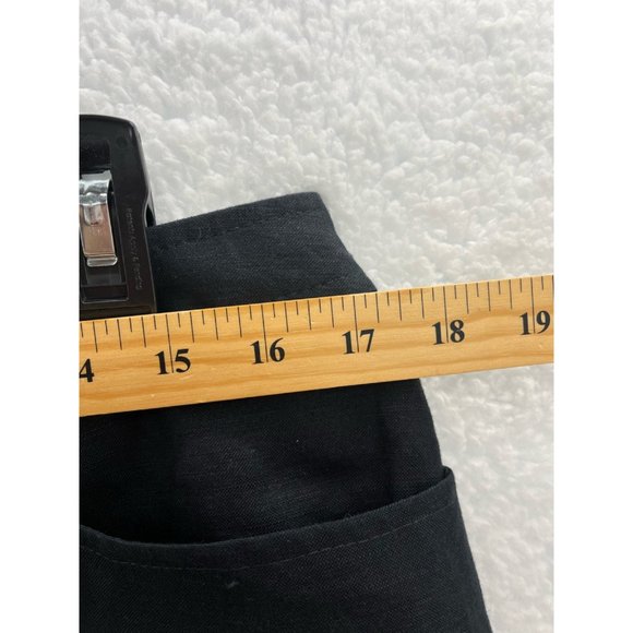 Nygard Collection Womens Pencil Mini Skirt Black Back Slit Pockets Zip 14 - Picture 6 of 10